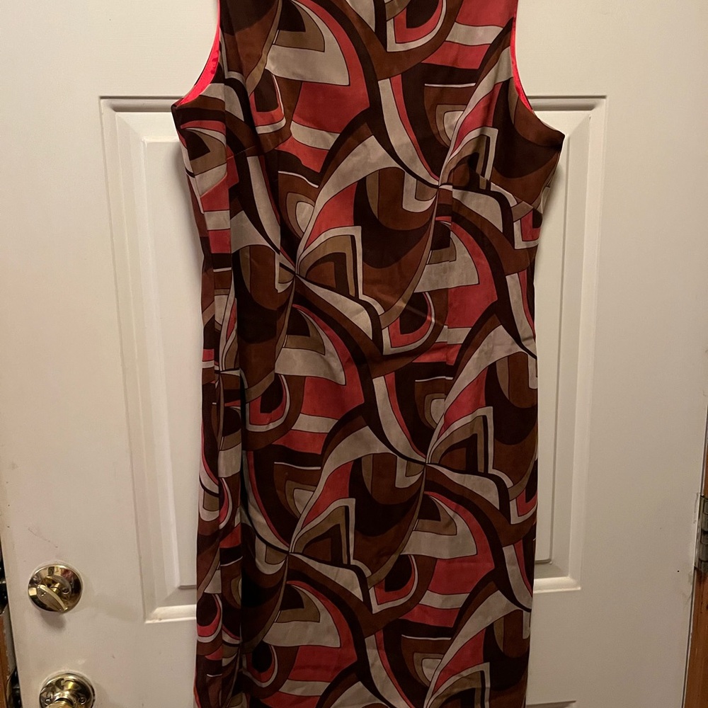 Jessica Howard Black and White Sheath Midi Dress